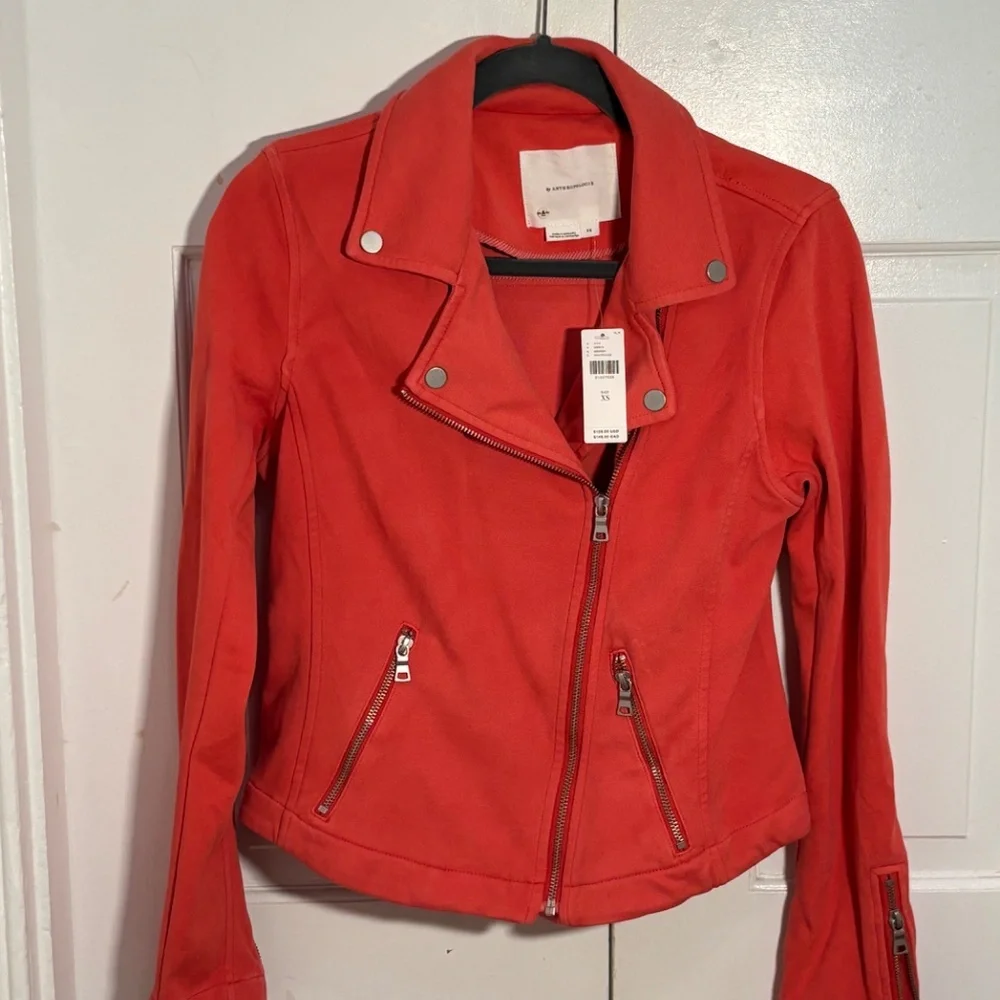 Anthropologie The Saige Moto Jacket NWT
